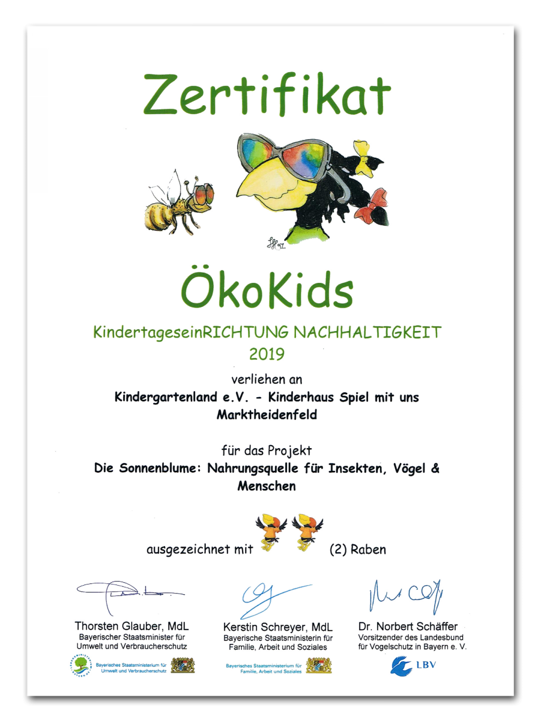 Ökokids Zertifikat