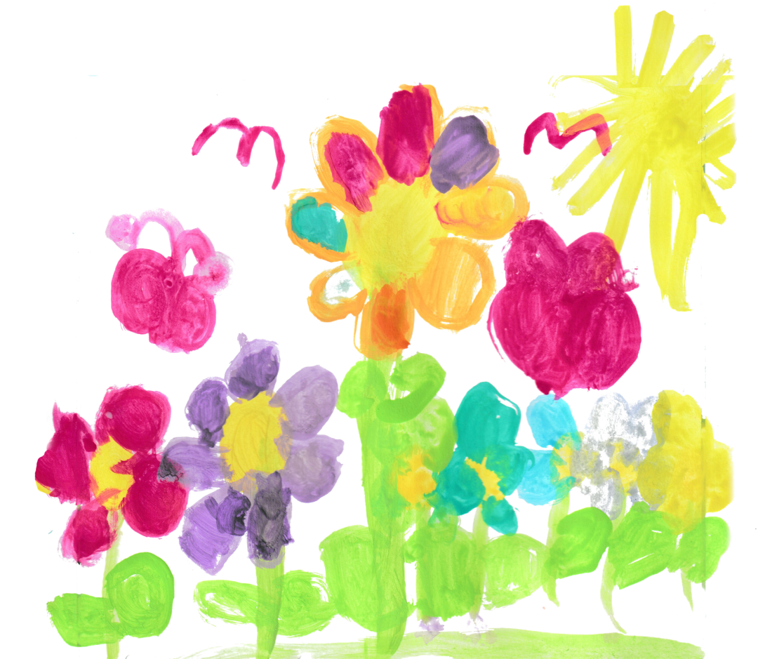 Blumen in Wasserfarben